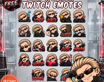 Emotes de Wesker para Twitch, 20 + 3 emoticonos Chibi de Resident Evil DBD GRATIS