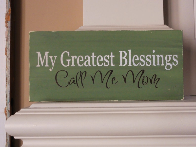 My Greatest Blessings Call Me Mom Sign Decoration | Etsy