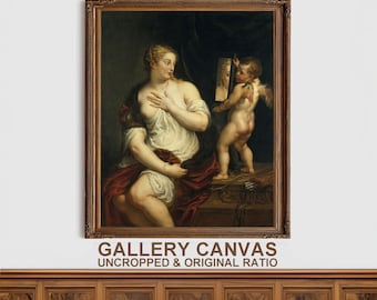Rubens: Venus and Cupid - Gallery Canvas | Renaissance Wall Art | Classical Painting Home Decor | Museum Quality Reproduction
