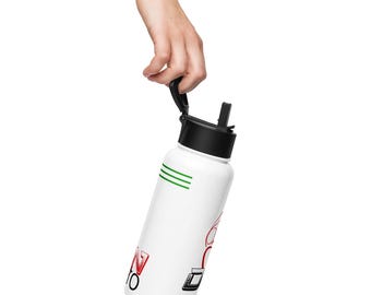 Denizen Stainless steel water bottle with straw lid