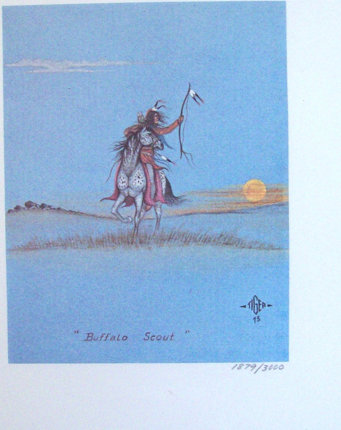Native american art johnny tiger jr. limited edition prints Etsy