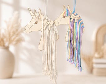 Haarspangenhalter Einhorn oder Pferd | M & XL Variante | Haarklammernorganizer | Geschenk Mädchen | Kinderzimmerdeko
