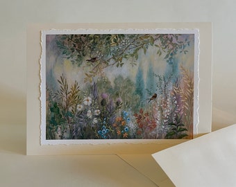 Wild Garden Tangle greeting card