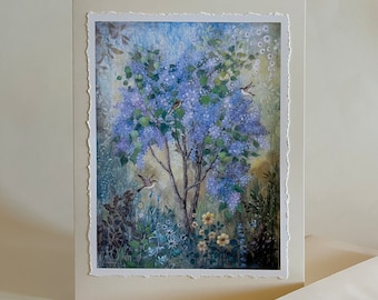 Fresh Lilacs greeting card