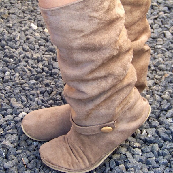 How to Make Boots - Women's Slouchy Boots Vegan PDF Sewing Pattern Sizes 5-11 US - INSTANT Download