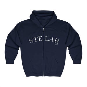 Stellar Full Zip Hoodie - Cozy Unisex Sweatshirt for Everyday Style, Gifts for Her, Gifts for Him, Fall Fashion, Casual Layer