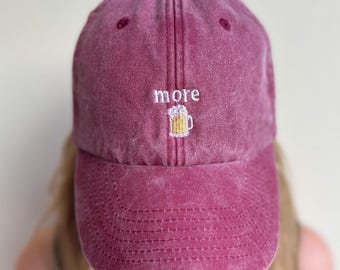Bestickte Bier Kappe | Personalisierte Cap mit Wunschtext | Unisex Baseball Cap | Beer cap | Lustige Geschenke