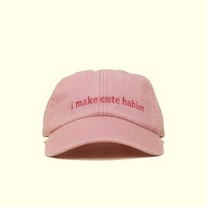 Bestickte i make cute babies Kappe | Personalisierte Cap mit Wunschtext | Unisex Baseball Cap | Geschenk Männer Frauen | Mommy | Mom Kappe