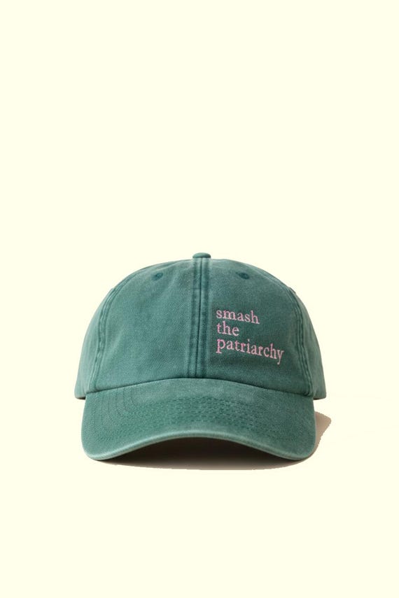 Bestickte smash the patriarchy Kappe | Patriarchat Cap | Bestickte Vintage Kappe | Unisex Baseball Cap | Geschenk für Sie & Ihn
