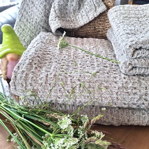 100% Linen Bath and Sauna Towel | Natural, Quick-Drying & Absorbent | Eco-Friendly Spa Towel | Handmade
