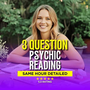 3 Question Psychic Reading, Clairvoyant Insight, Love Guidance, Future Insight
