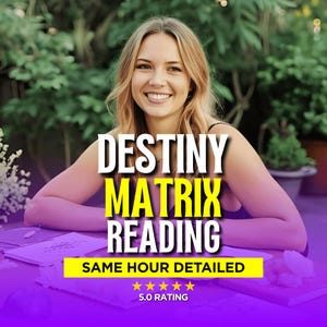Detailed Destiny Matrix Reading, Birth Chart, Vedic Astrology Tarot
