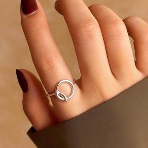 Fantastic 925 Solid Sterling Silver Simple Square Ring | Unique Minimalist Unisex Band | Handmade Modern Silver Jewelry