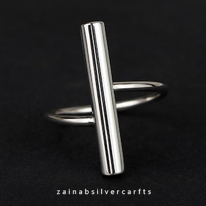 Classic 925 Sterling Silver Women’s Ring, Modern Silver Ring, Handmade Sterling Silver Jewelry, Minimalist Silver Band