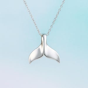 Fish Tale Silver Necklace Pendant | 925 Sterling Silver Handmade Pendant | Unique Ocean Inspired Fashion Jewelry for Women & Men