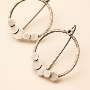 Simple 925 Solid Sterling Silver Earrings | Women’s Minimalist Silver Jewelry | 20 Gram Solid Silver Earrings | Everyday Elegant Gift