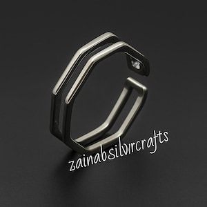 925 Solid Sterling Silver Heavy Ring | Unisex Simple Silver Band | Handmade Minimalist Jewelry for Men & Women