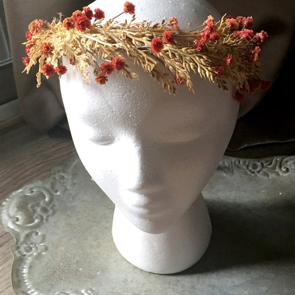 Autumn Solstice Wheat and Flower Crown