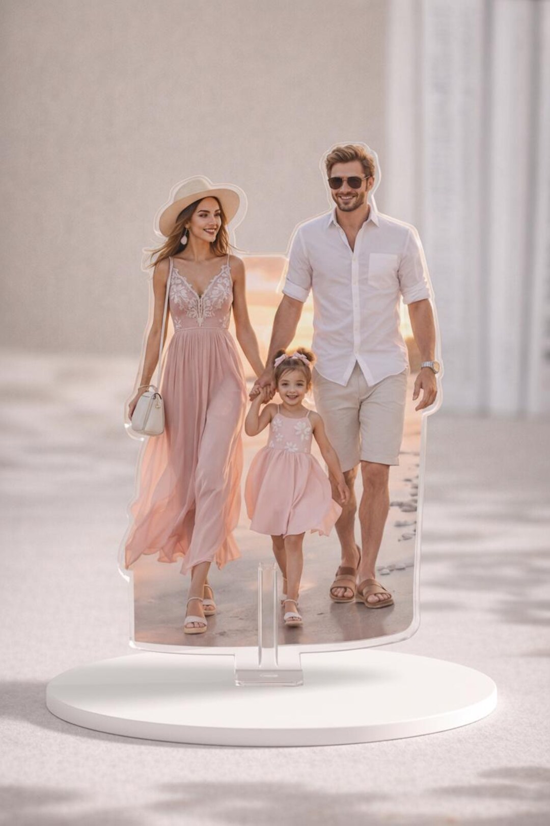 Custom Family Photo Acrylic Spinning Standee, Personalized Desk Decor ...