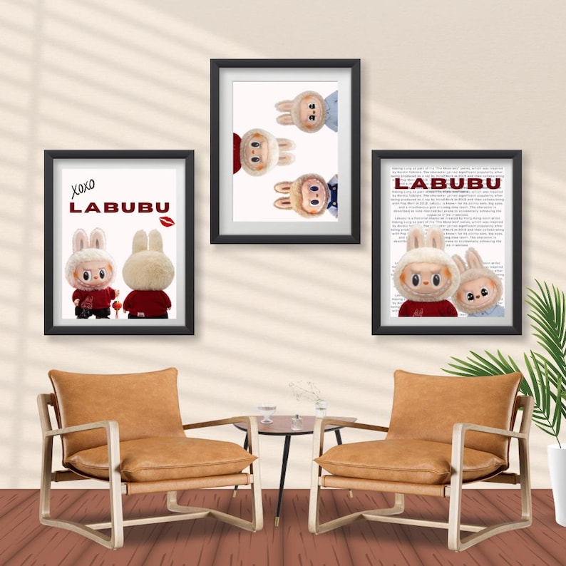 Labubu In Frame Labubu Posters Bundle: Modern Inspirational Wall Art (digital Download ...