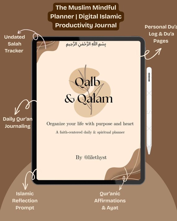 Muslim Planner Printable: Islamic Journal & Prayer Tracker (PDF Download)
