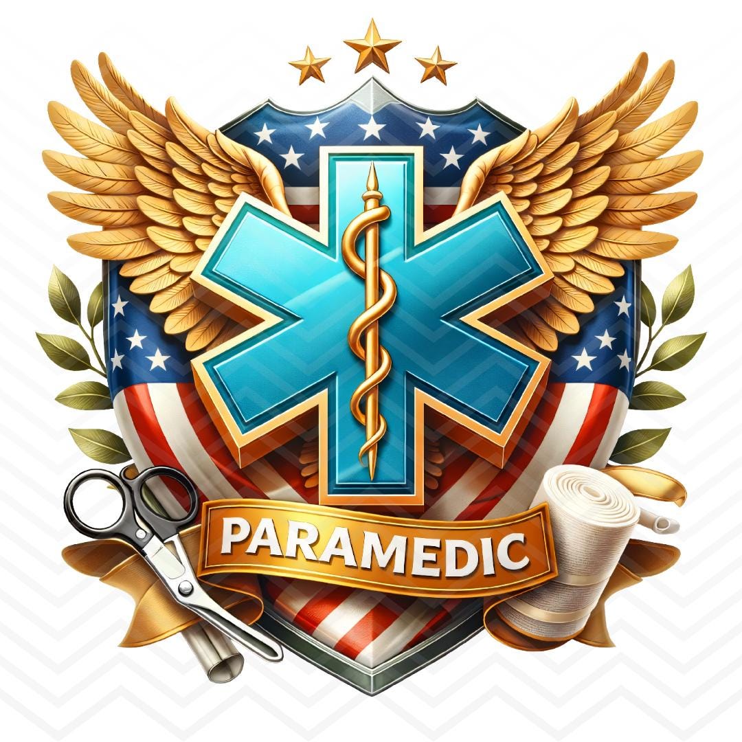 Star Paramedic Program EMS Paramedic Star of Life PNG, Emergency Medical Services Art, Digital ...