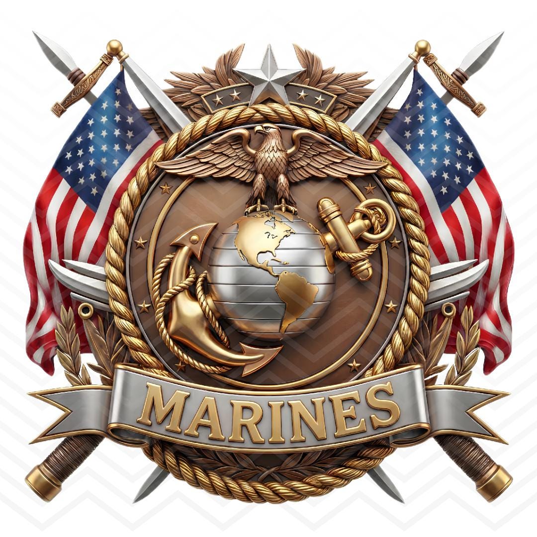 USMC Eagle Globe Anchor PNG, Marine Corps Classic Symbol, Digital ...