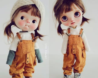 Handgemaakte werkoverall met 7 kleuren - Blythe Doll-outfit - OB11 1/6 BJD-kleding