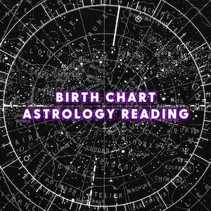 Natal Chart Reading, Birth Chart Astrology Reading, Personalized Natal Chart Report, In Depth Birth Chart Analysis, Spiritual Reading