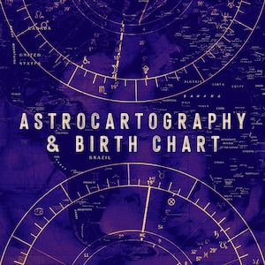 Natal Chart Reading, Birth Chart Reading, In Depth Birth Chart Analysis, Spiritual Reading, Gifts for Her, Astrocartography Reading