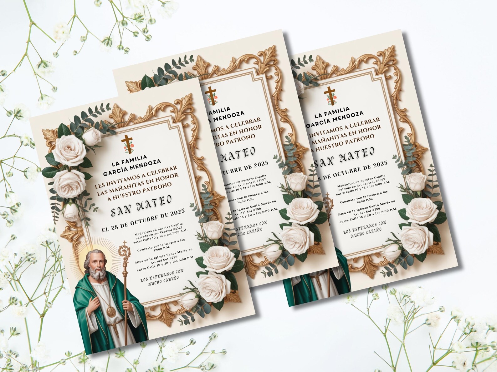 Editable San Judas Invitation, San Judas Tadeo Invitacion, San Judas