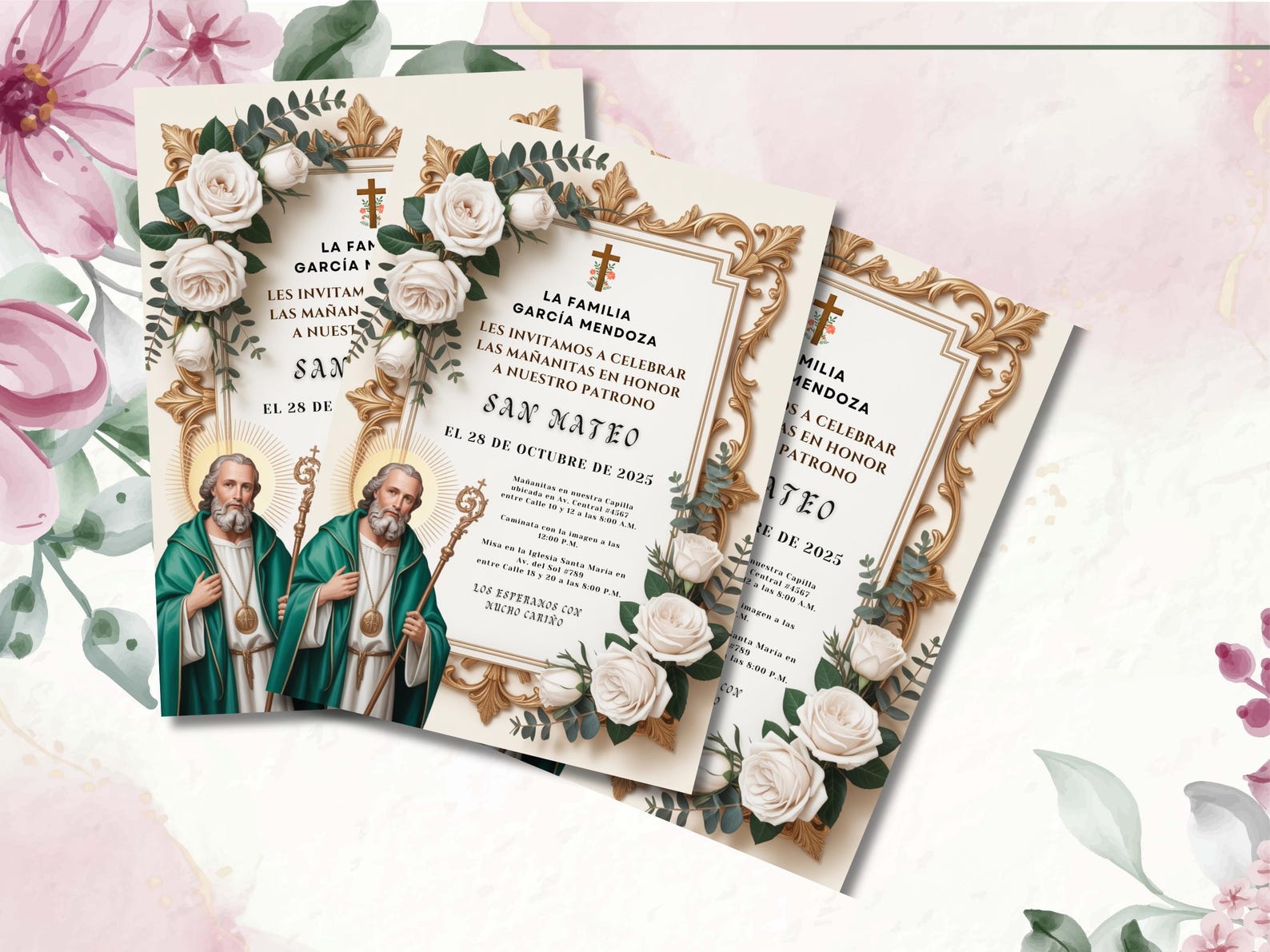 Editable San Judas Invitation, San Judas Tadeo Invitacion, San Judas