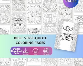 Kids Bible Verse Coloring Pages, Kid's Bible Coloring Pages, Sunday School Coloring Pages, Christian Coloring Pages, Religious Coloring Page