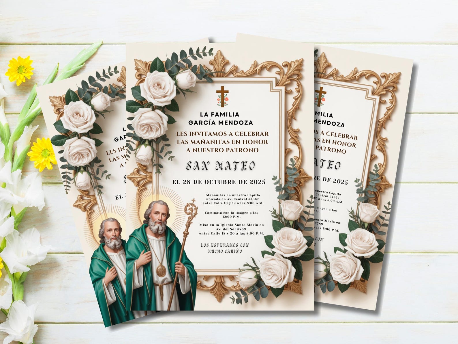 Editable San Judas Invitation, San Judas Tadeo Invitacion, San Judas