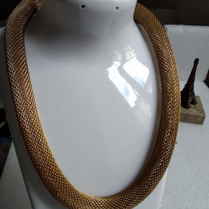 Vintage Gold Tone Snake Chain Style Choker