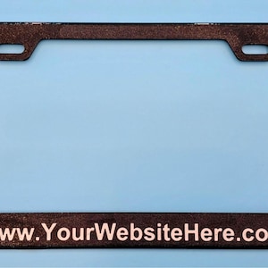 Customizable 3d Printed License Plate Frame