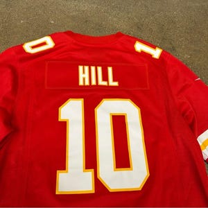 Nike Kansas City Chiefs Jersey Men Medium Red NFL Tyreek Hill #10 Onfield 647111 image 8