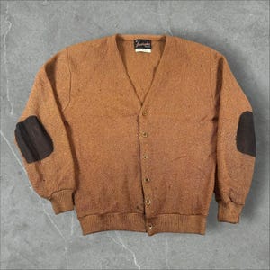 Vintage Brown Mohair Cardigan - Etsy
