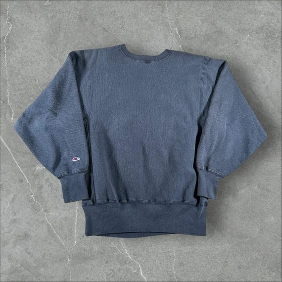 Vintage 90s Champion Reverse Weave Sweatshirt Mens Large Navy Blue 