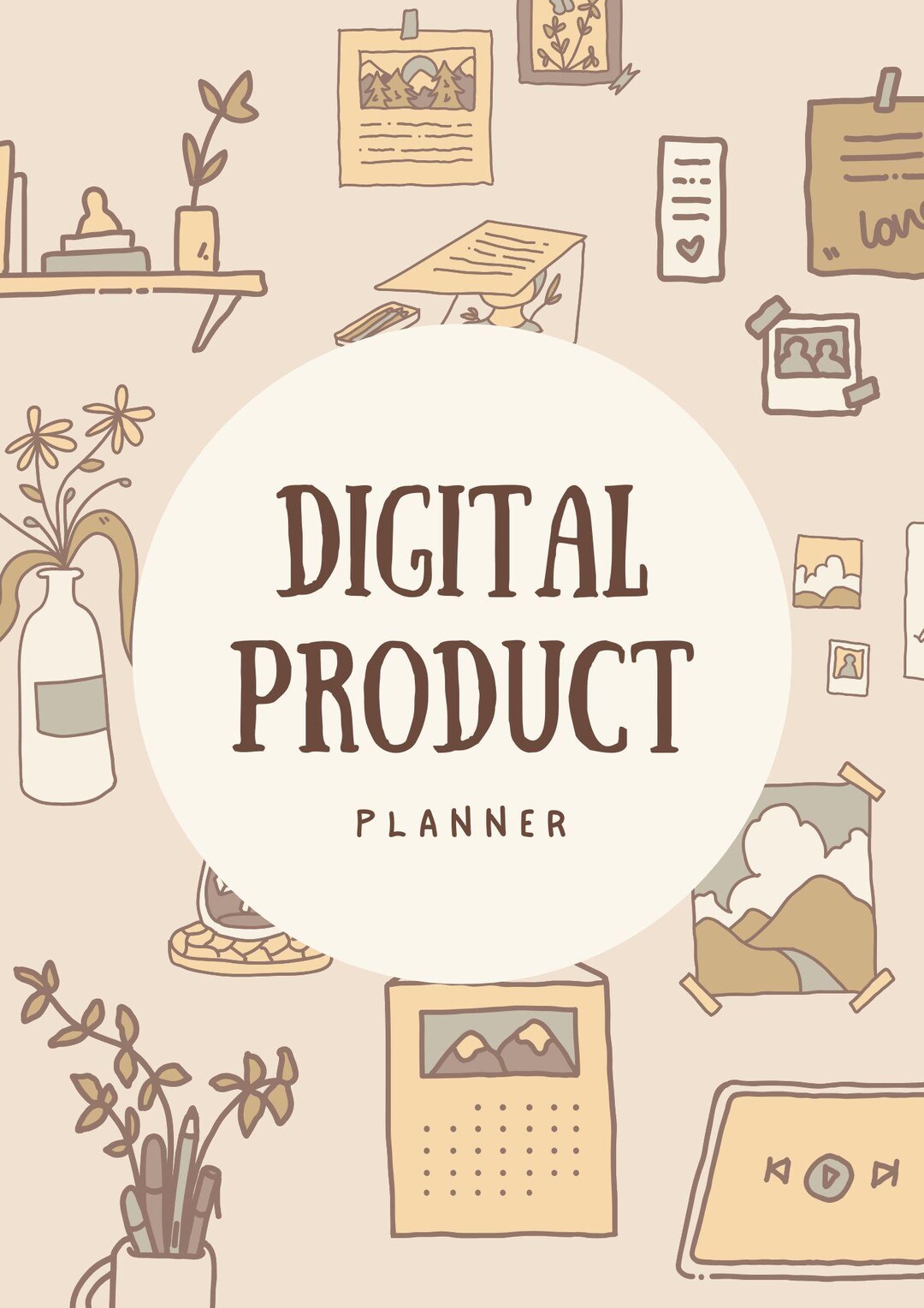 Digital Product Planner | Printable PDF Workbook for Entrepreneurs ...