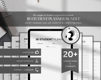 IB Student Planner Bundle: Middle & High School Academic Organizer (Printable PDF)