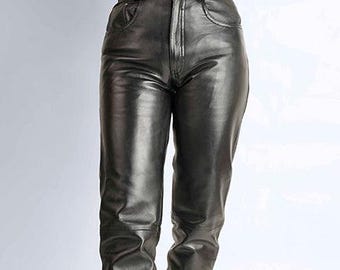 名作 カニエ着用 OLD GAP bootcut leather pants GAP Boot Cut Leather Pants Women's 10 Black Genuine Bootcut