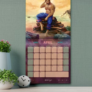 2024 Wall Calendar by Roagui Male Pin-up image 6