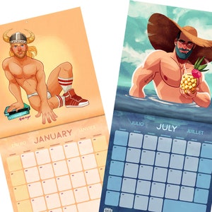 2024 Wall Calendar by Roagui Male Pin-up image 5