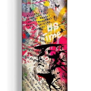 Alice im Wunderland , Leinwand, Pop-Art, Bansky Stil, Wandkunst, Street, Graffiti, Street-Art, Urban Streetart