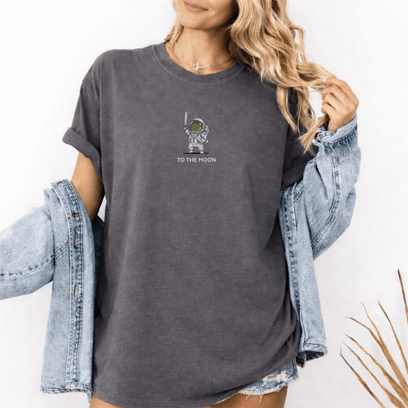 To The Moon Astronaut Frog Graphic Shirt, Funny Space Exploration Tee, NASA Artemis 2 Moon 2026 Humor Gift For Astronomy And Animal Lover image 3
