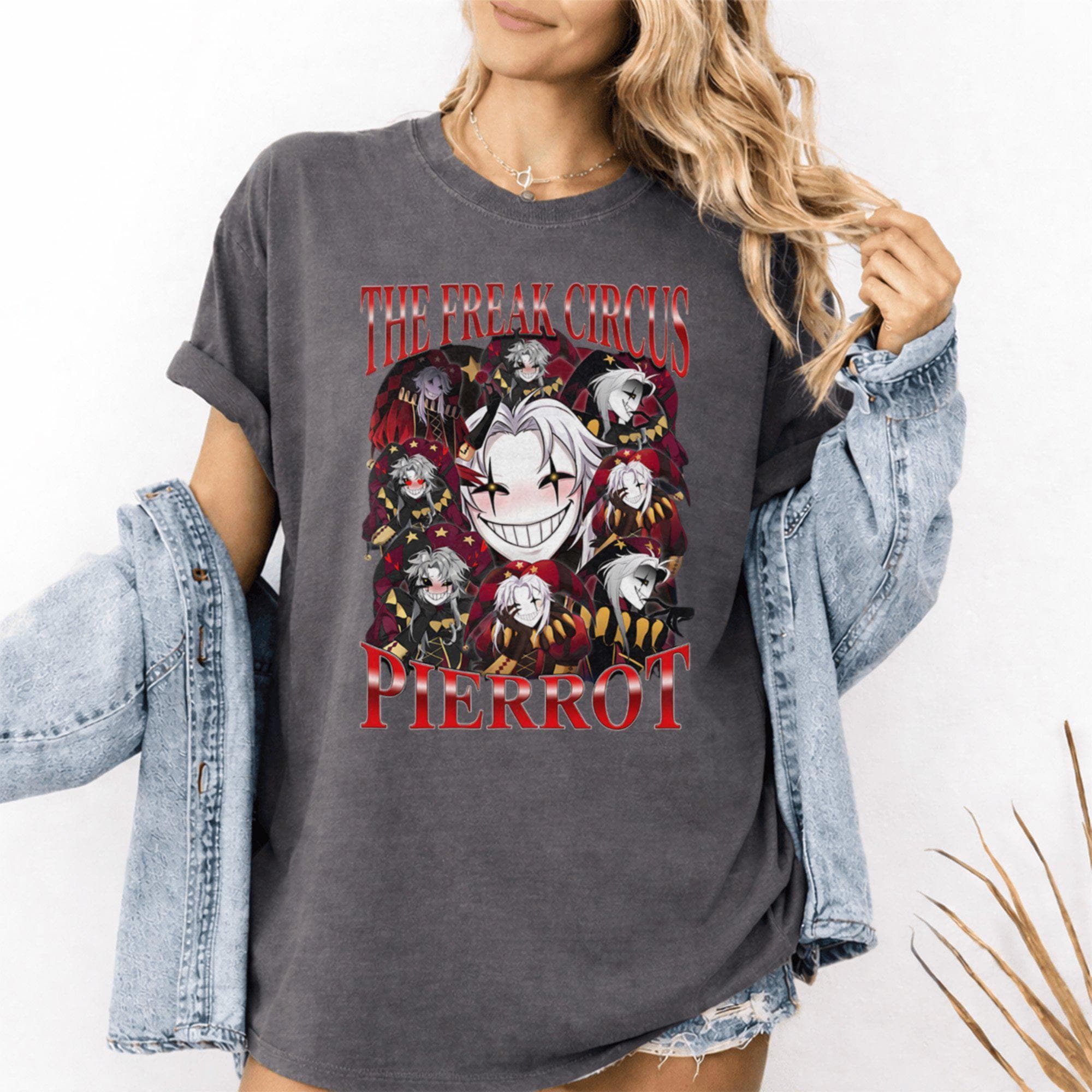 The Freak Circus Pierrot Smiling Shirt, Creepy Anime Clown Graphic
