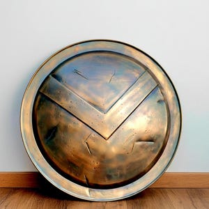 Medieval Spartan Shield King Leonidas Steel Armor Replica Greek Warrior LARP Cosplay Shield Decor