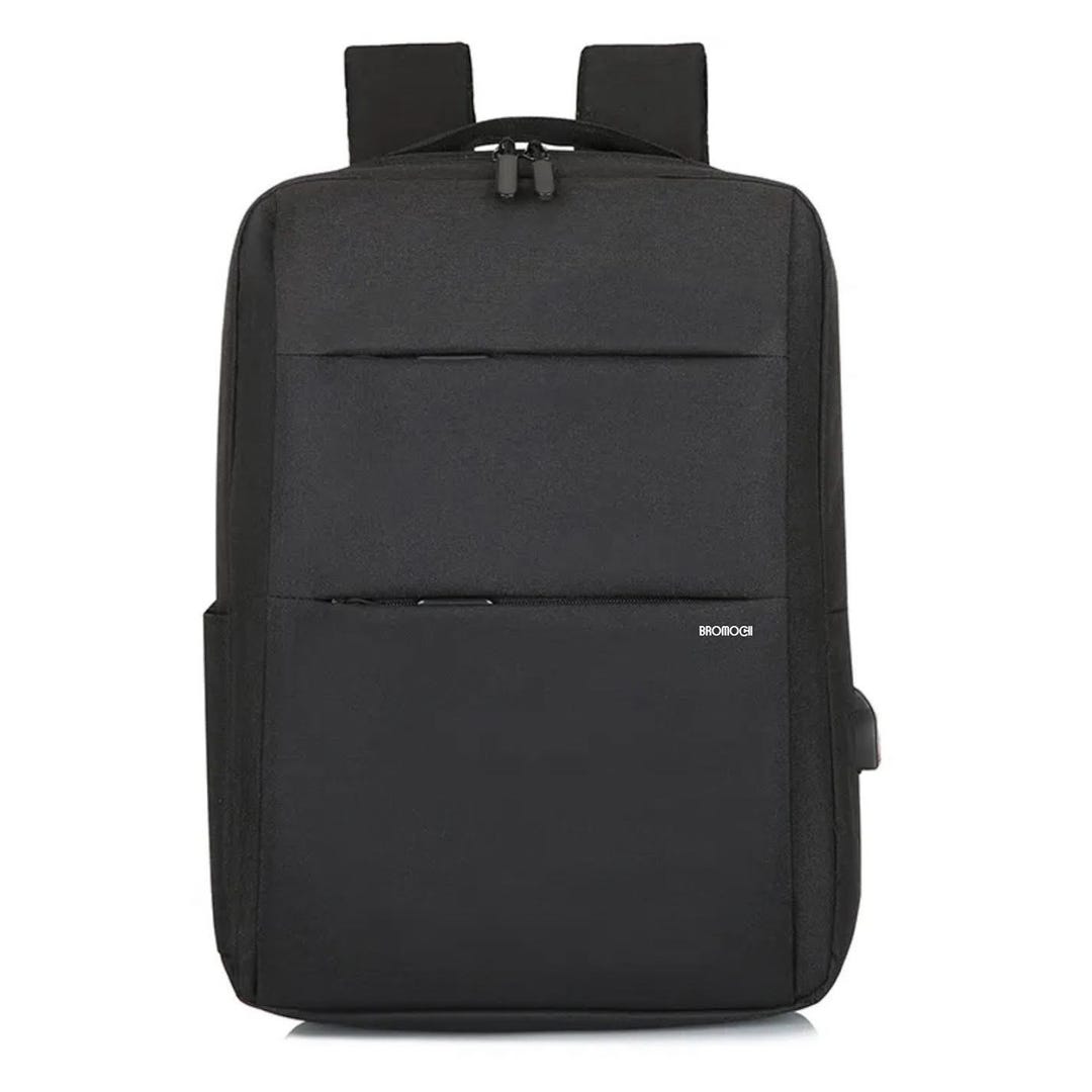 Black Backpack Men / Women, Laptop and Tech Compartments, Adjustable ...