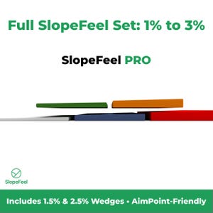 SlopeFeel Pro Wedge Set - AimPoint Golf Green Lesetrainer (1-3%)